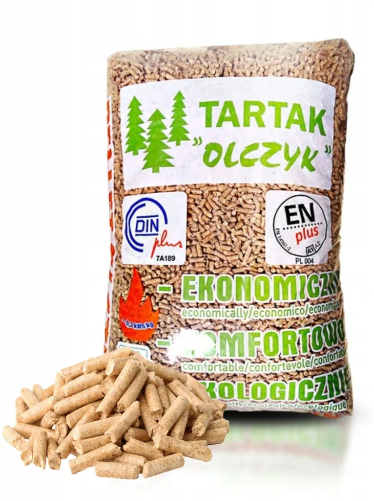 Olczyk Holzpellets Nadelholz ENplus 975kg Palette 65 Säcke